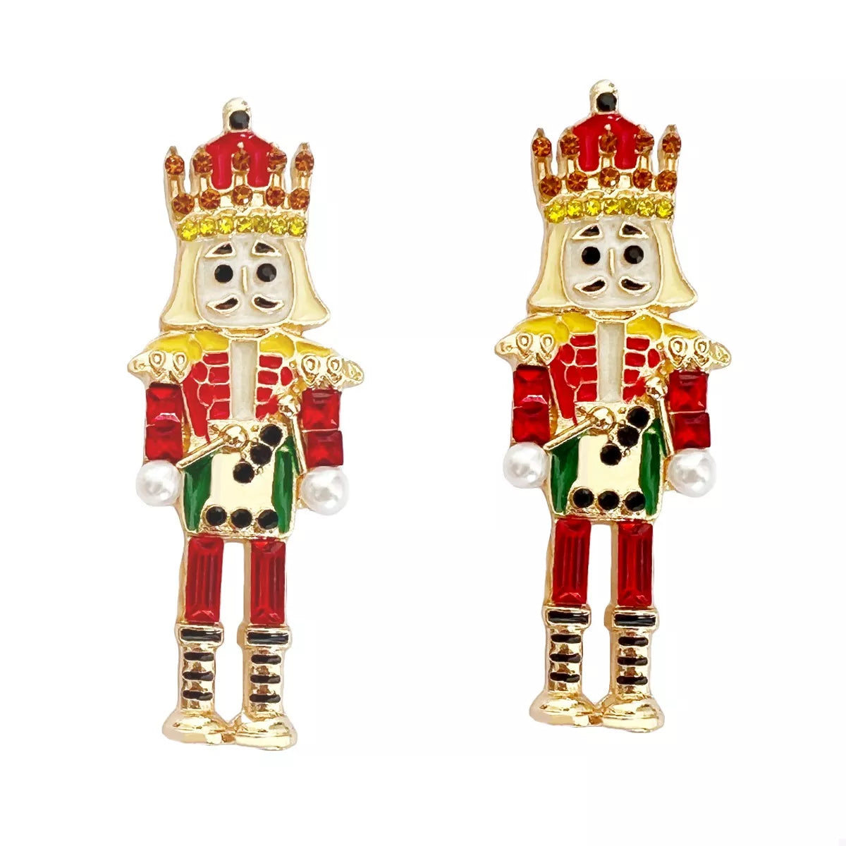 Holiday Red Soldier Earrings