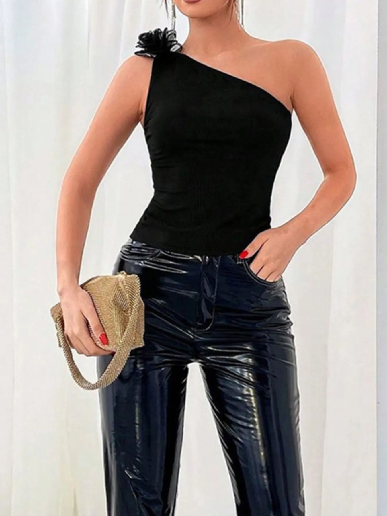 Pretty Ruffled Off The Shoulder Top