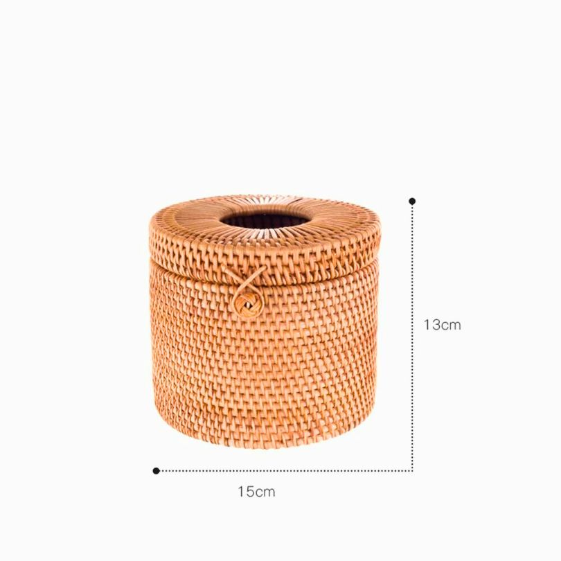 Natural Woven Paper Holder Box