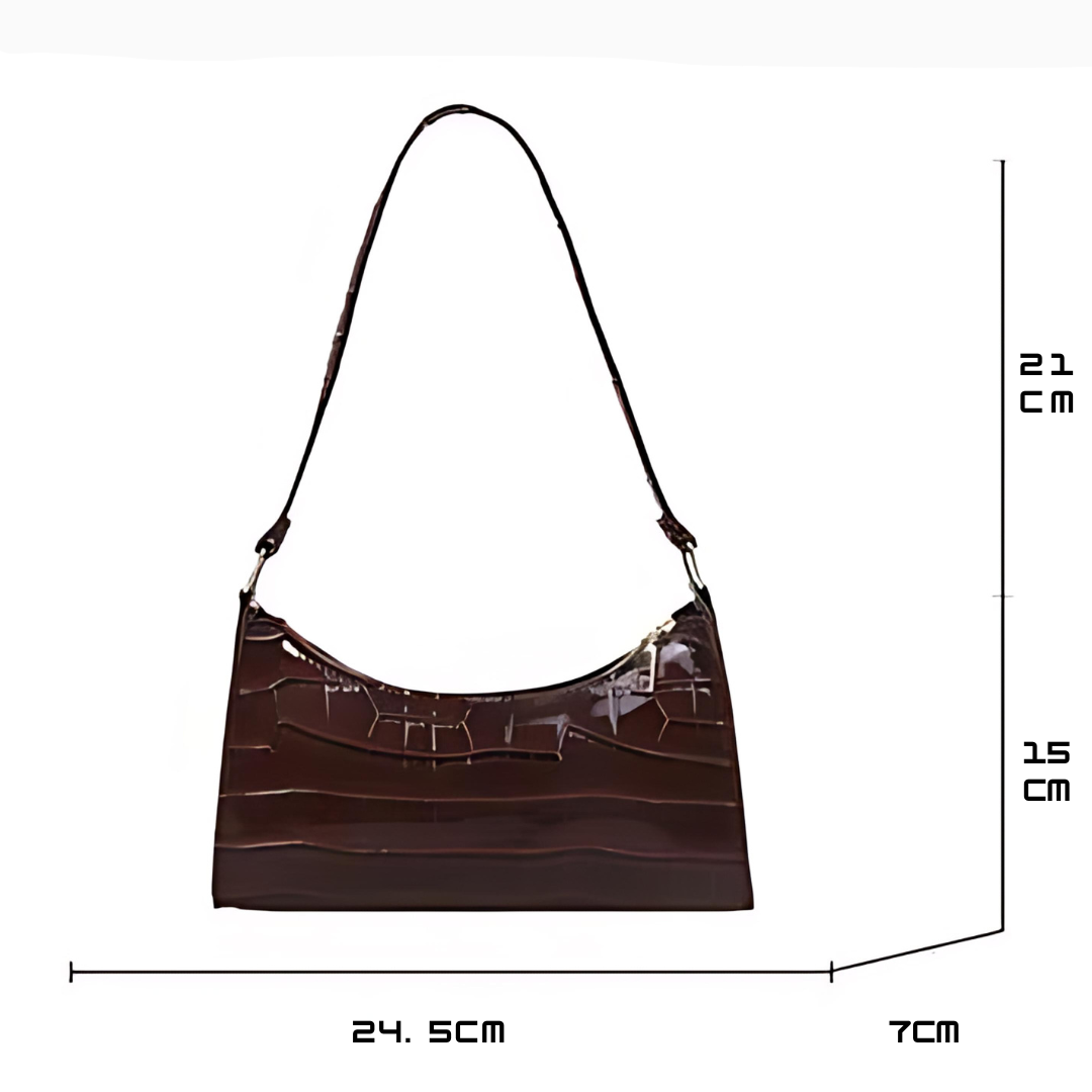 Sleek Faux Leather Shoulder Bag for Everyday Use