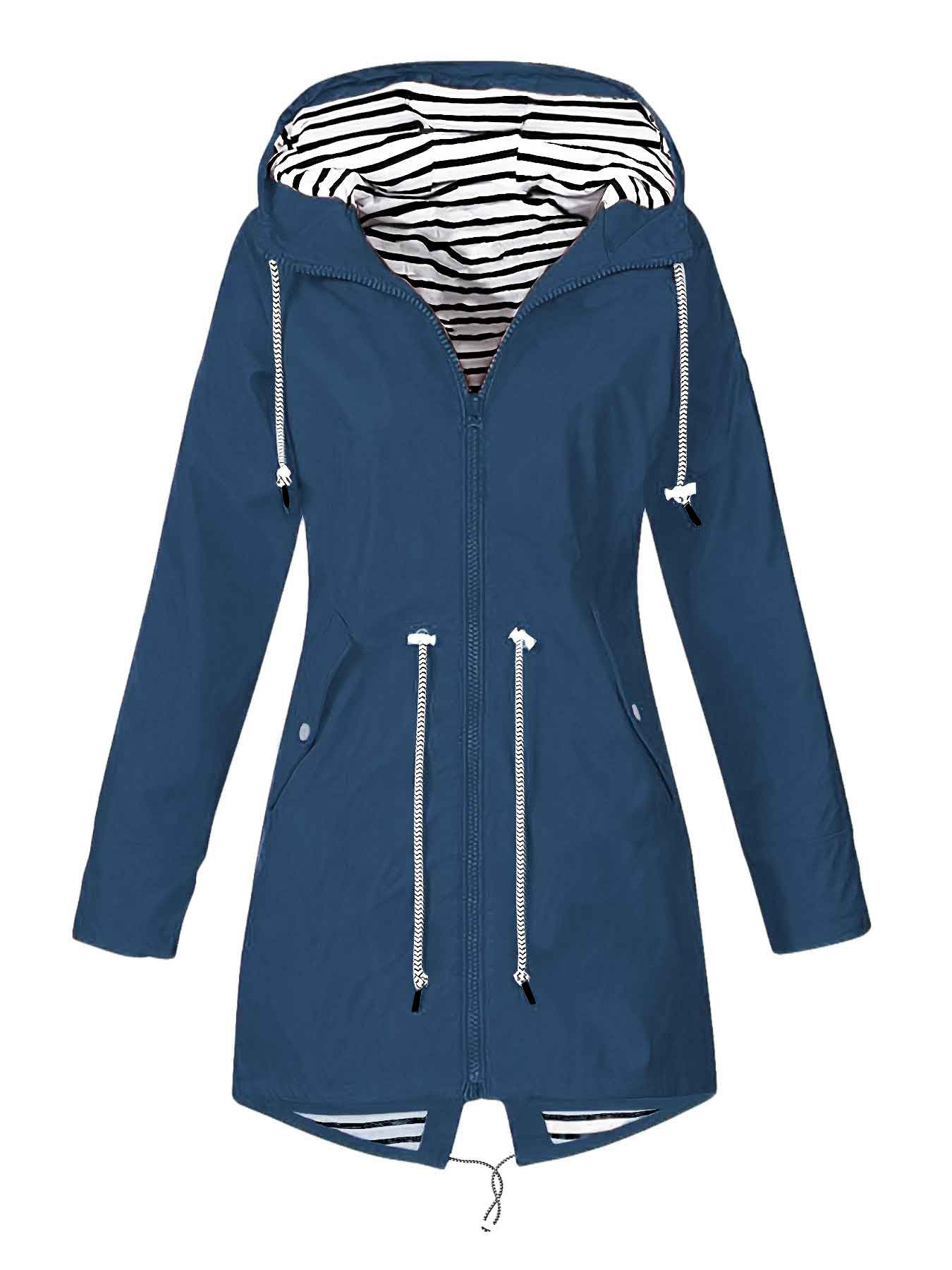 Waterproof Womens Raincoat with Hood