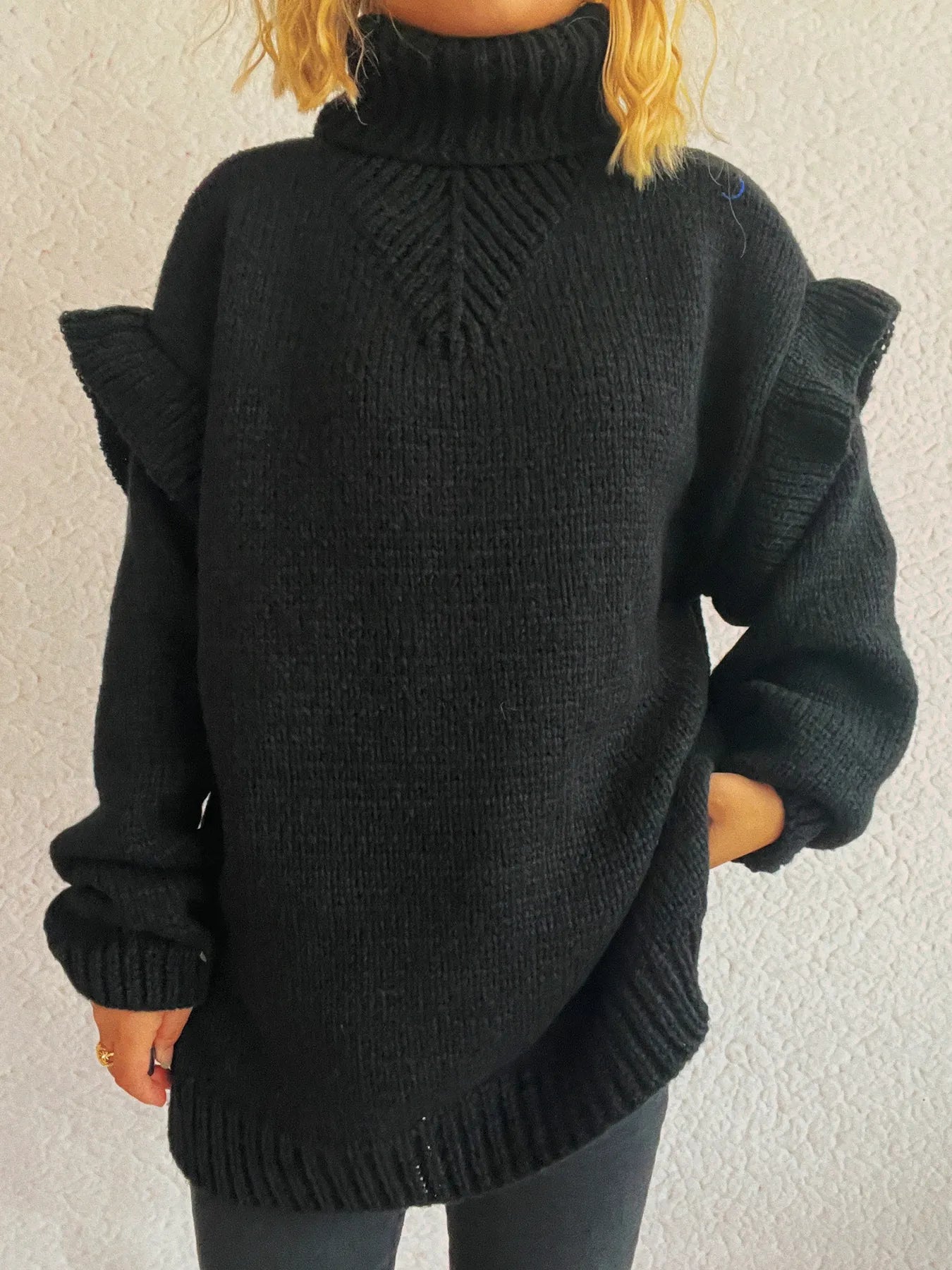 Feminine Crew Neck Winter Sweater