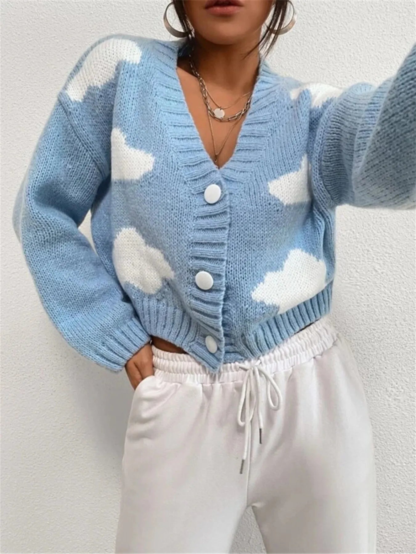 Colorful Soft Cropped Open Front Cardigan