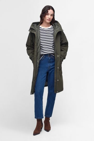 Women's Hooded Parka Coat with Big Pockets