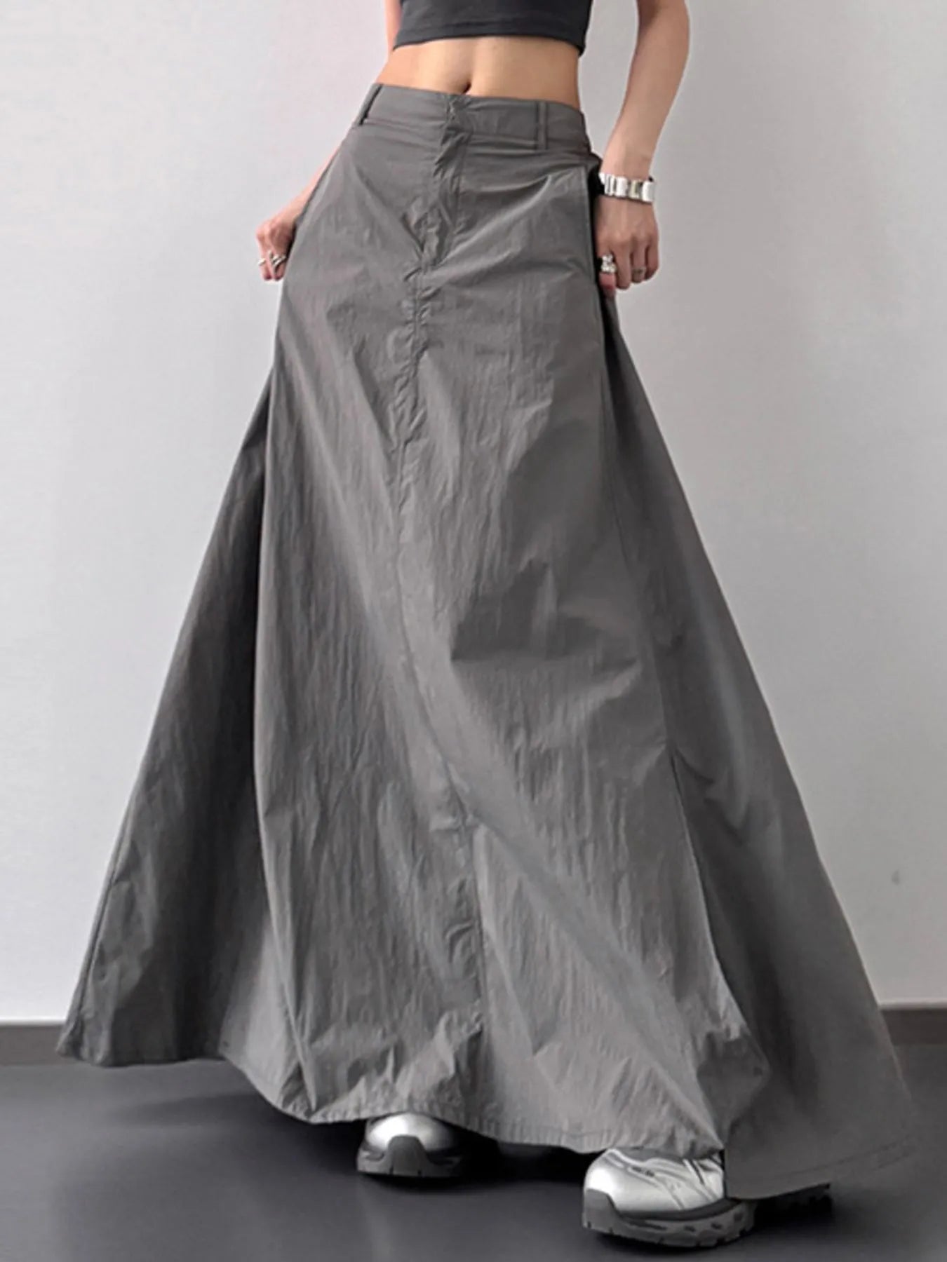 Elegant Floor Length Split Skirt