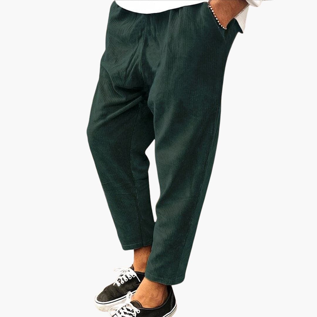 Men's Lightweight Polyester Elastic Waist Pants