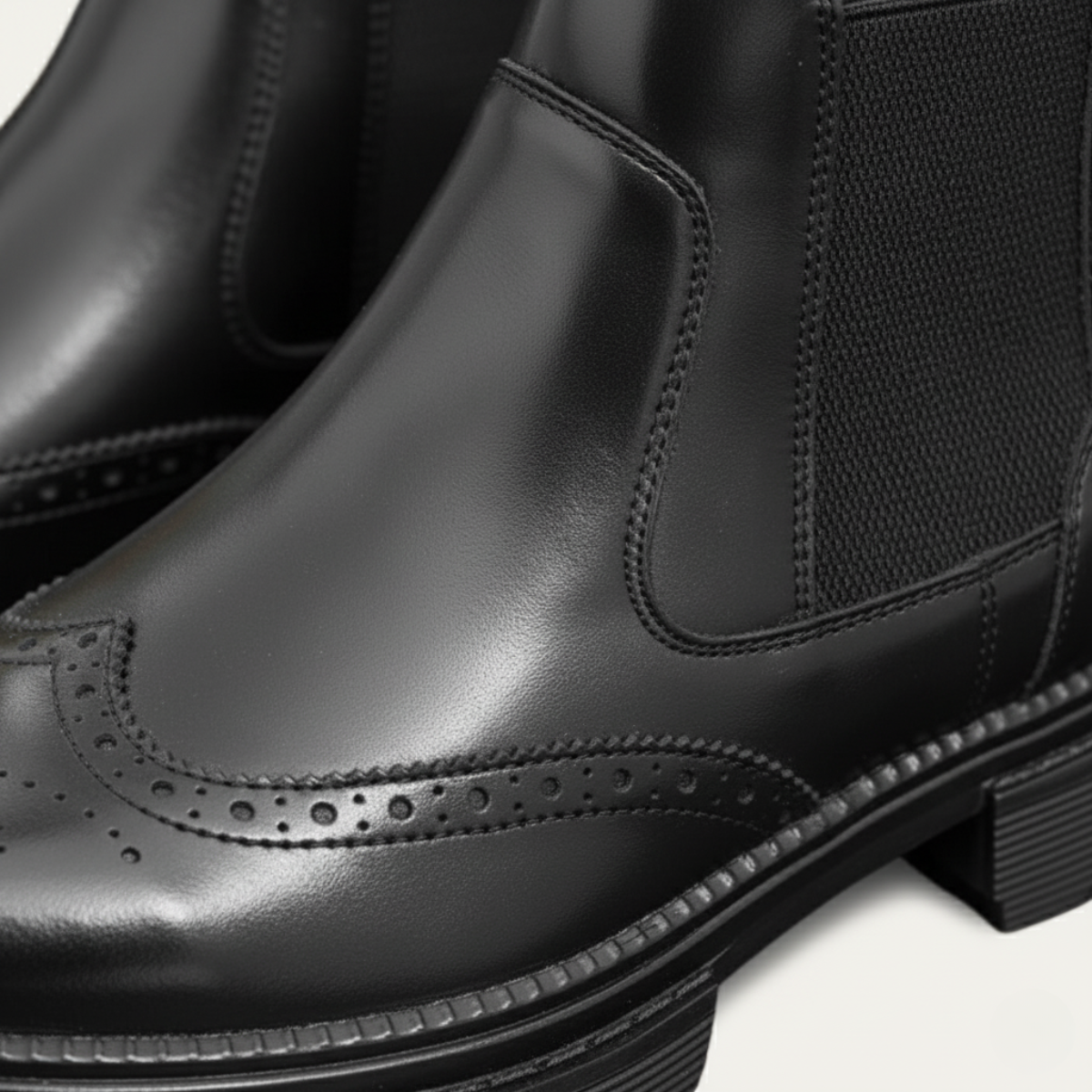 Stylish Men's Leather Ankle Boots