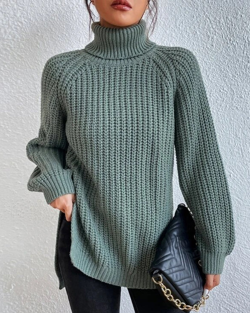 Warm Women's Cable Knit Winter Sweater