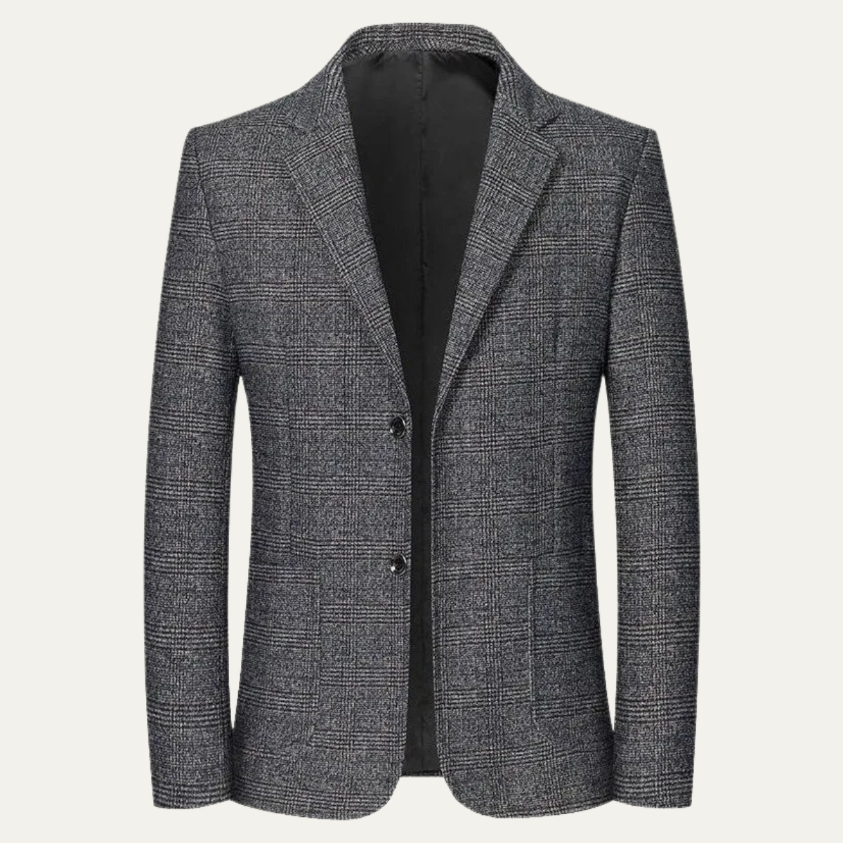 Traditional Plaid Mens Blazer Jacket