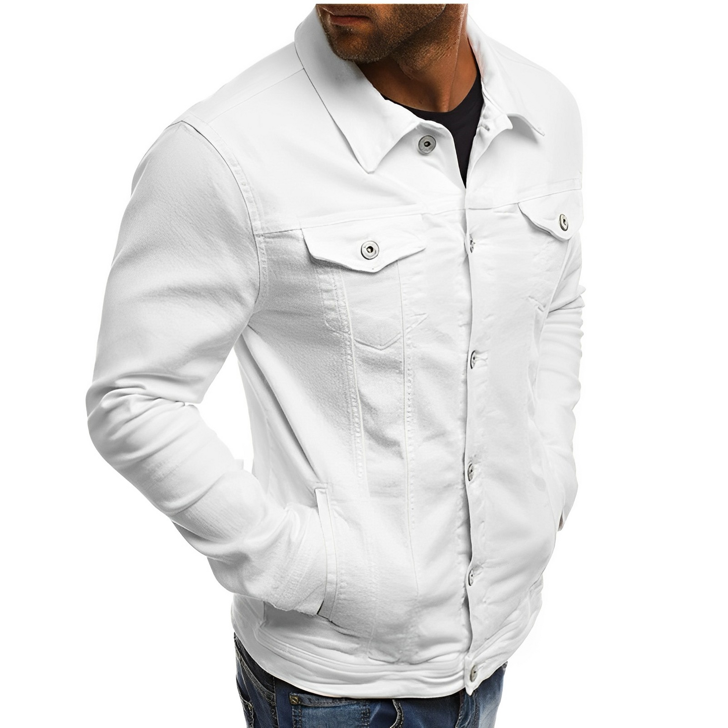Breathable Denim Summer Jacket for Men