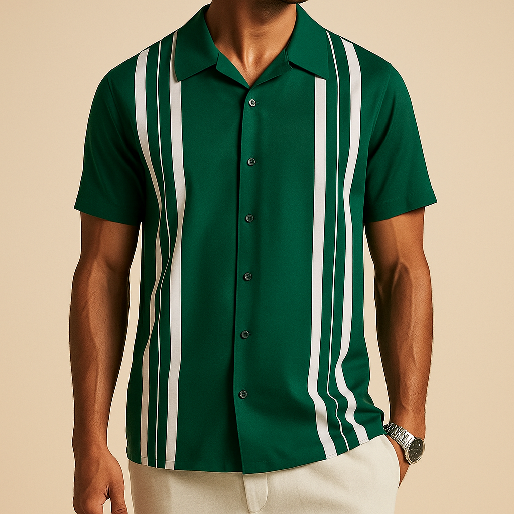 Classic Horizontal Stripe Polo Shirt