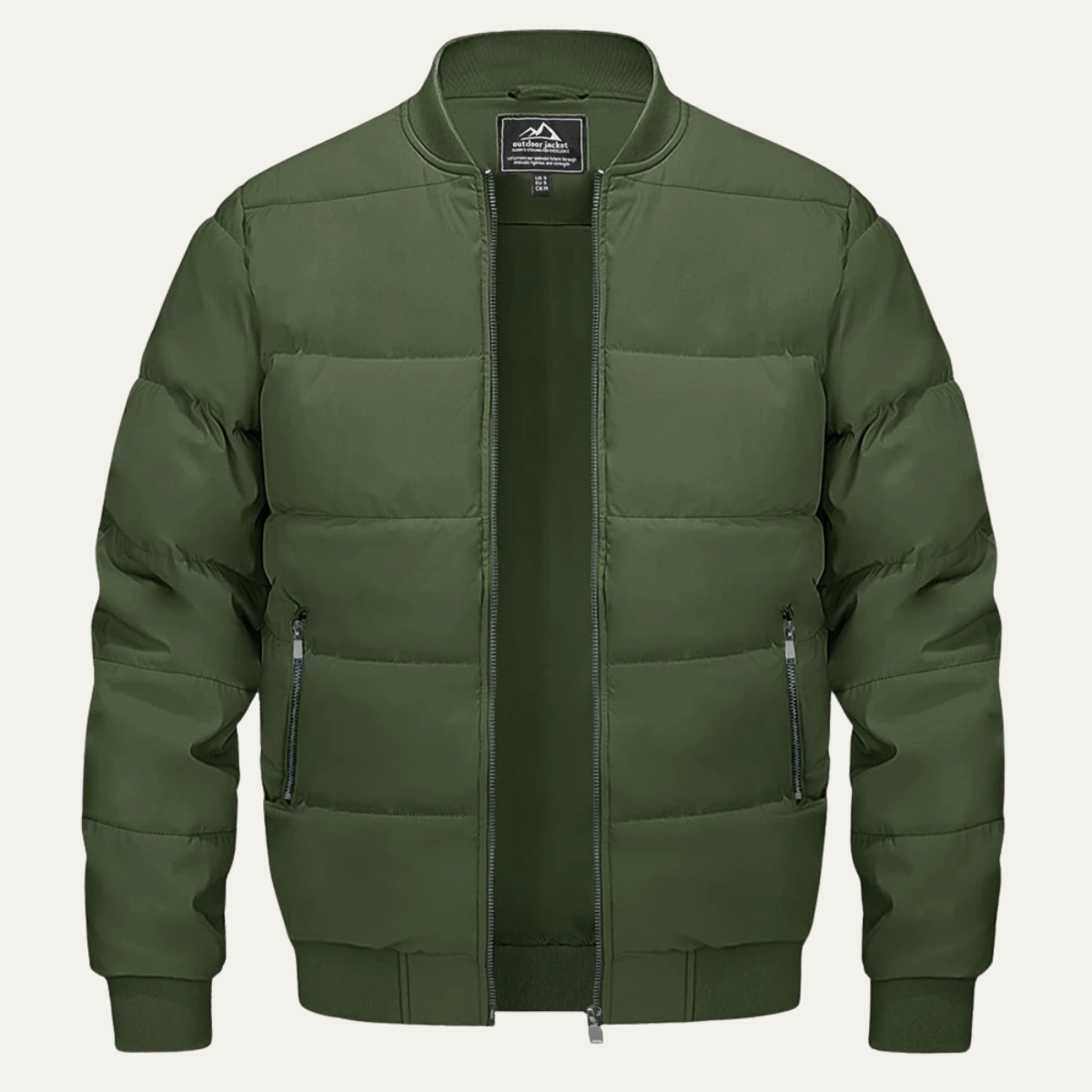 Slim Fit Men's Quilted Down Puffer Jacket