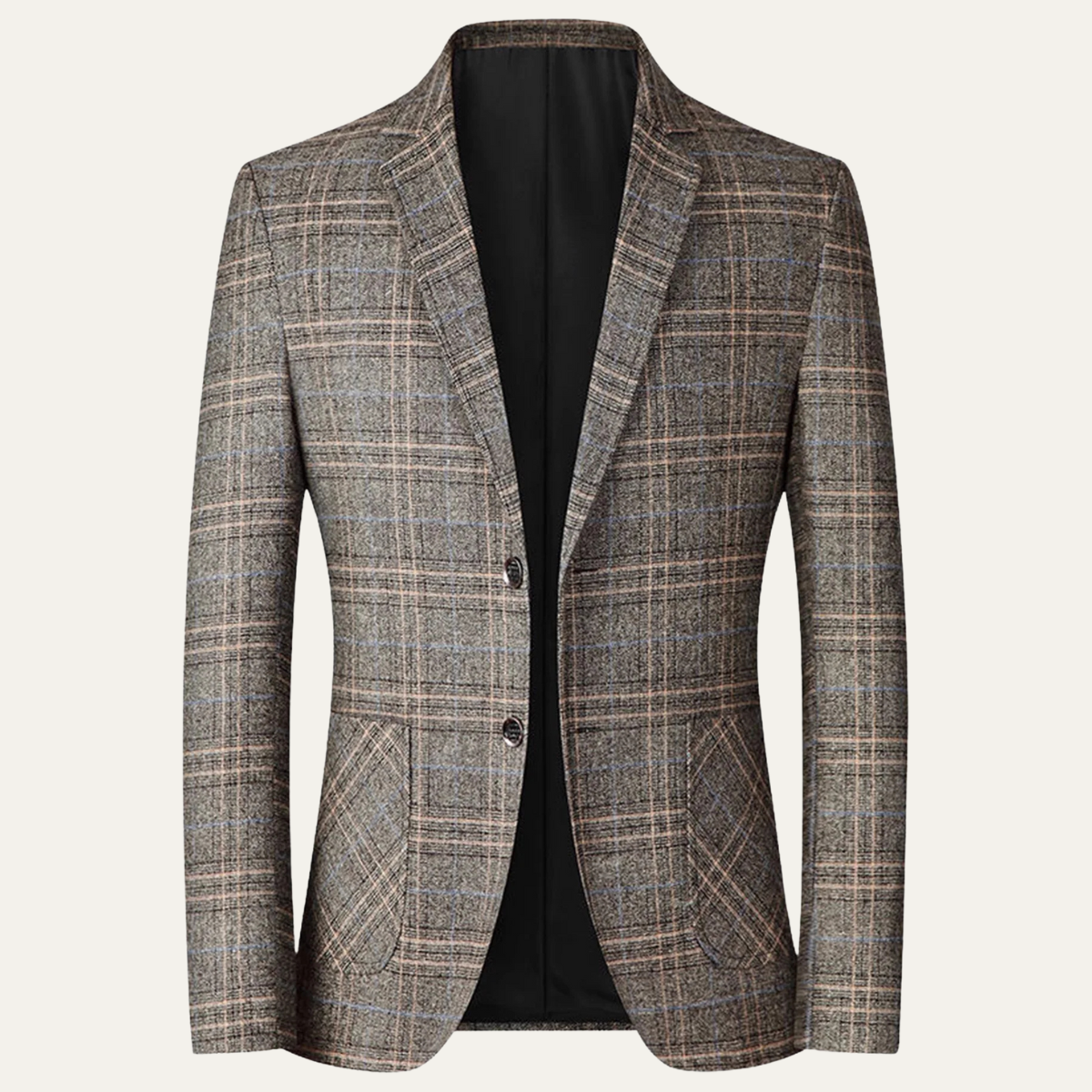 Stylish Men's Checked Slim Fit Blazer Jacket