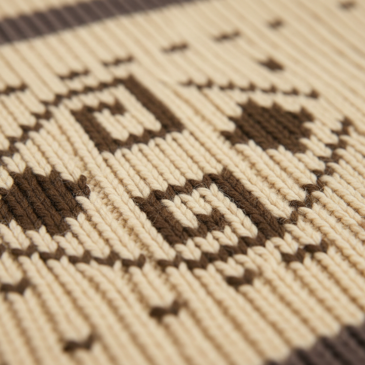 Warm Aztec Pattern Men's Cardigan Sweater