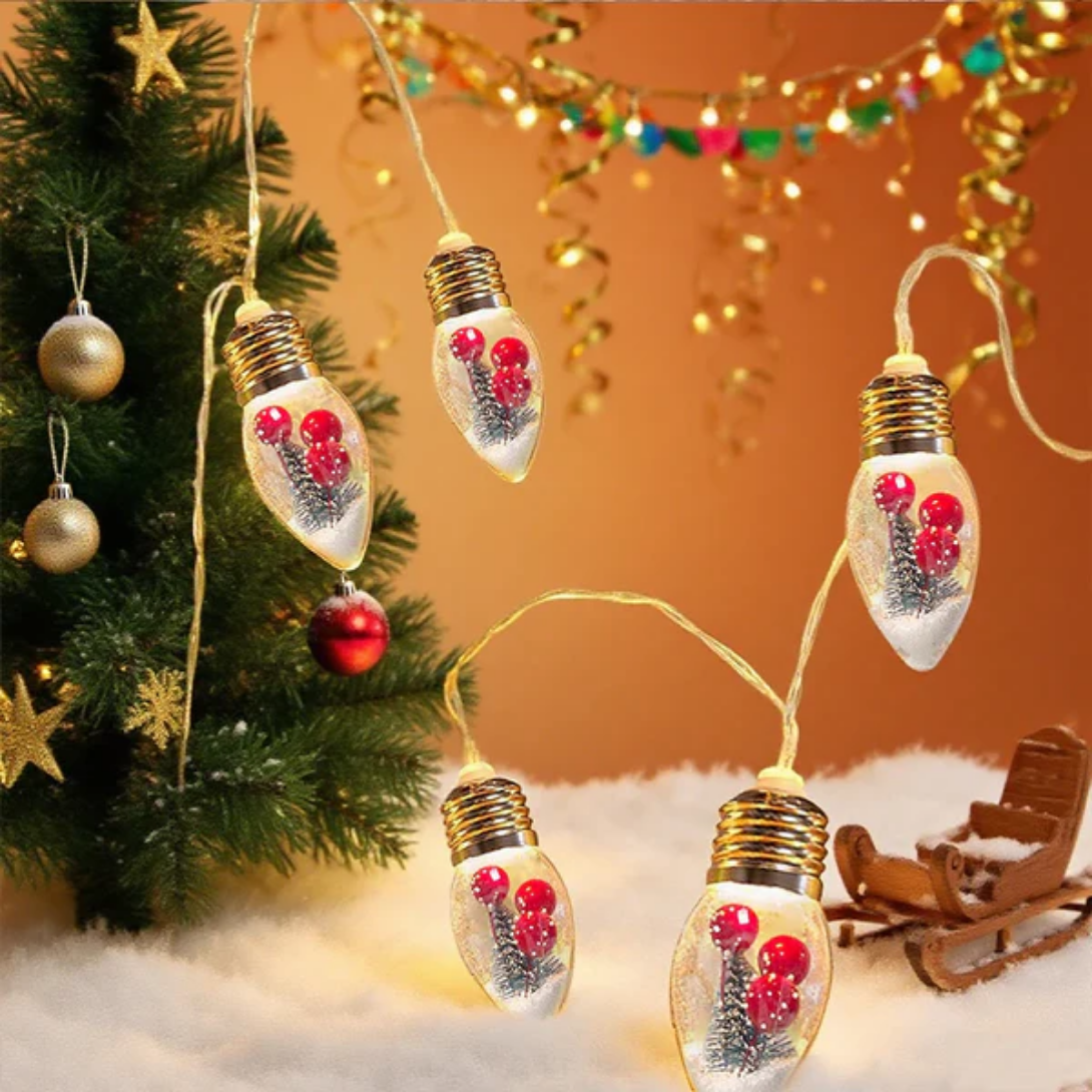 Festive Globe Fairy String Lights