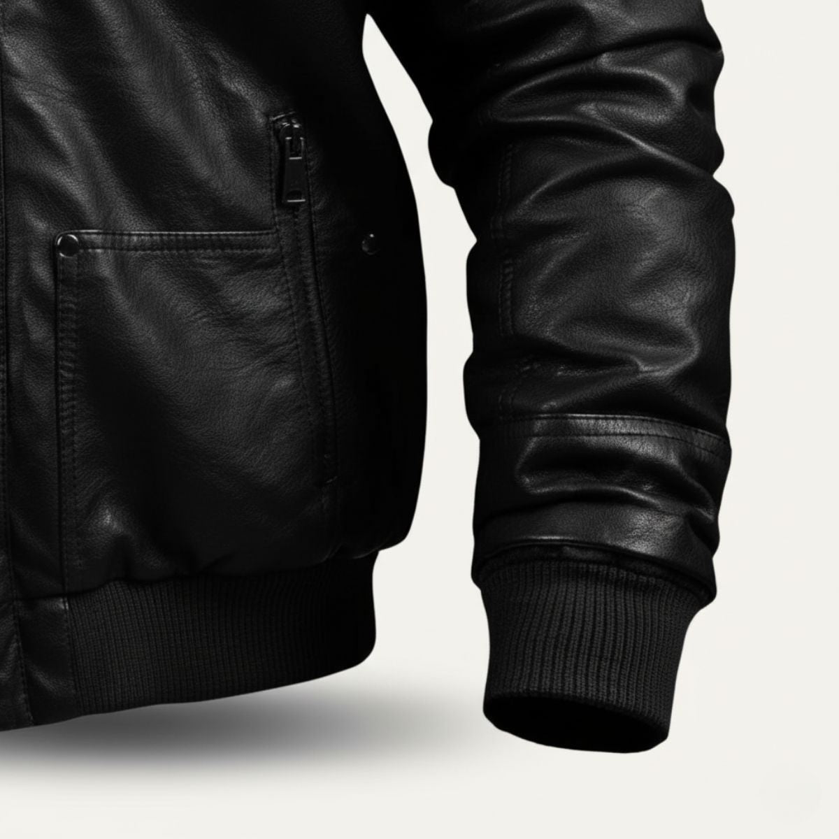 Stylish Brown Leather Mens Biker Jacket