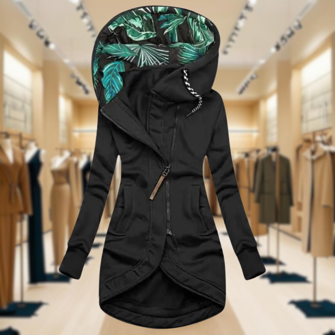 Waterproof Women's Slim Hooded Raincoat