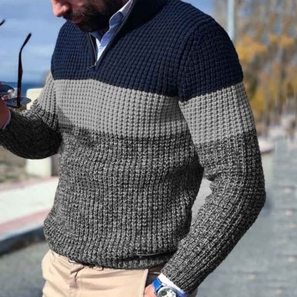 Cozy Men's Zipper Sweater