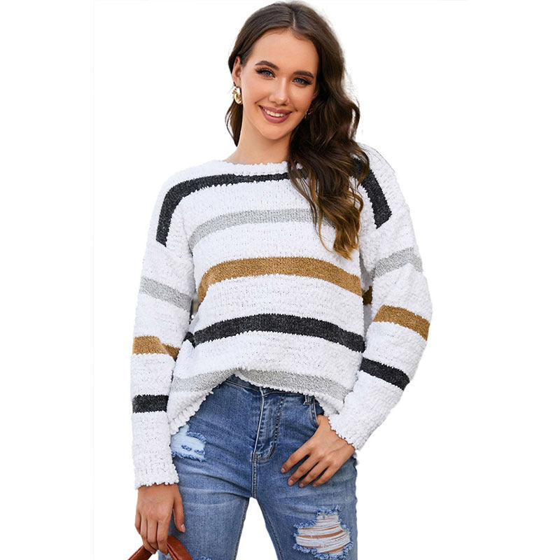 Cozy Oversized Women's Crew Neck Sweater