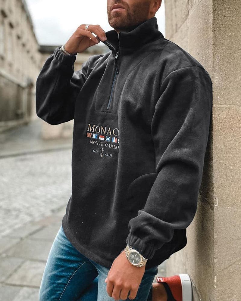 Comfortable Mens Fleece Pullover Sweatshirt