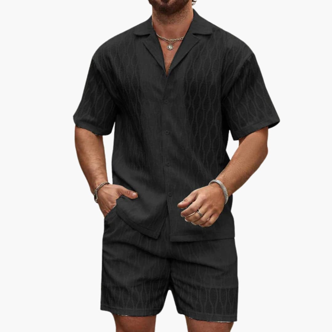 Men's Breathable Summer Shorts Set