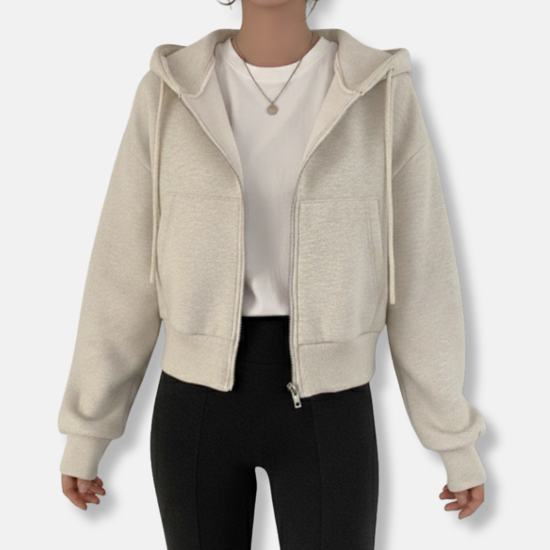 Comfy Women's Zip Hoodie with Pockets