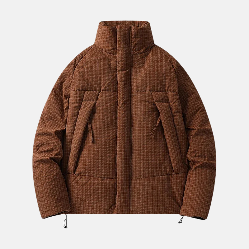 Relaxed Fit Padded Down Coat | Quilted Down Parka Jacket