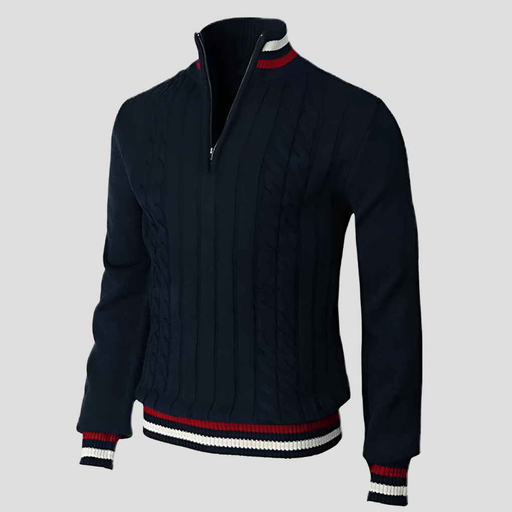 Trendy Mens Zip Up Sweater