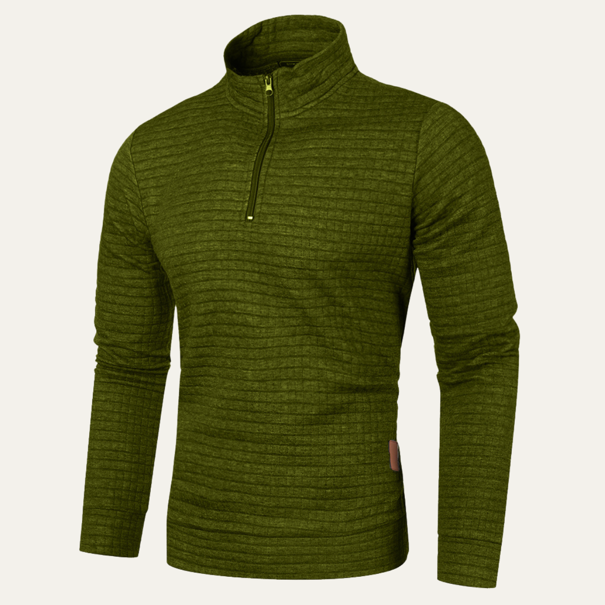 Comfortable Mens Breathable Quarter Zip Pullover Sweater