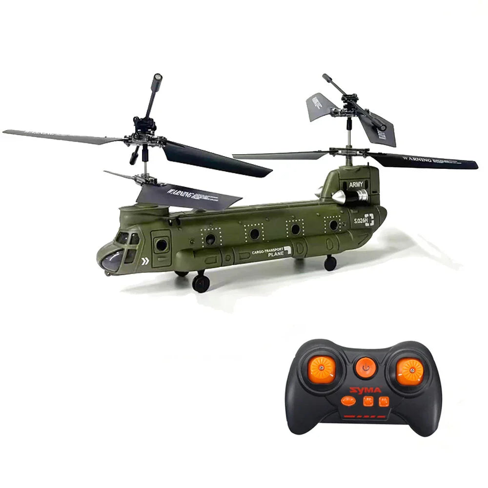 Jouet Hélicoptère RC Double Hélice Militaire Réduit - EasyApparels
