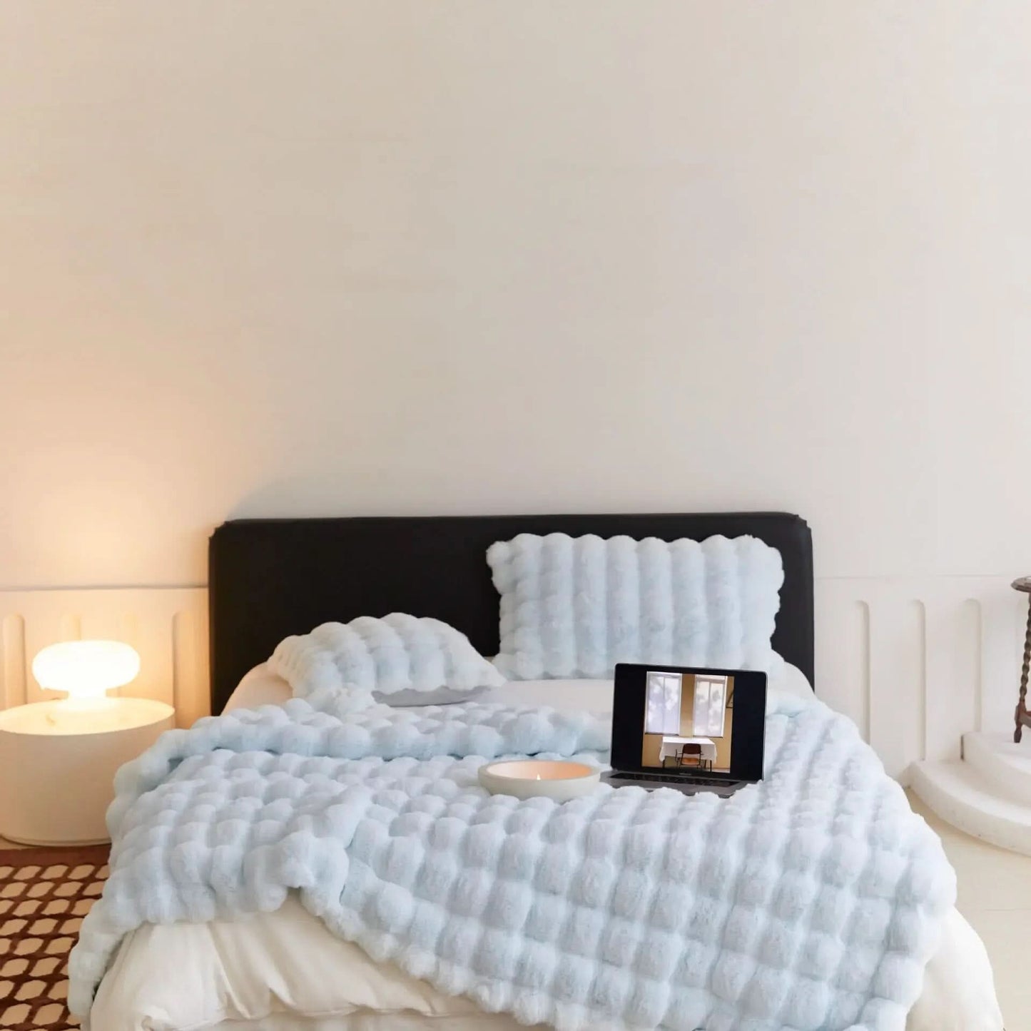 Plush Cozy Quilted Throw Blanket