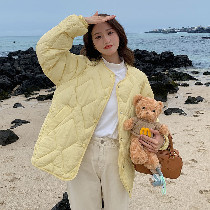 Warm Women's Puffy Short Jacket