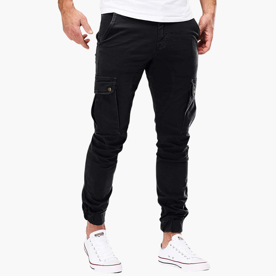 Relaxed Fit Cargo Pants with Side Pockets