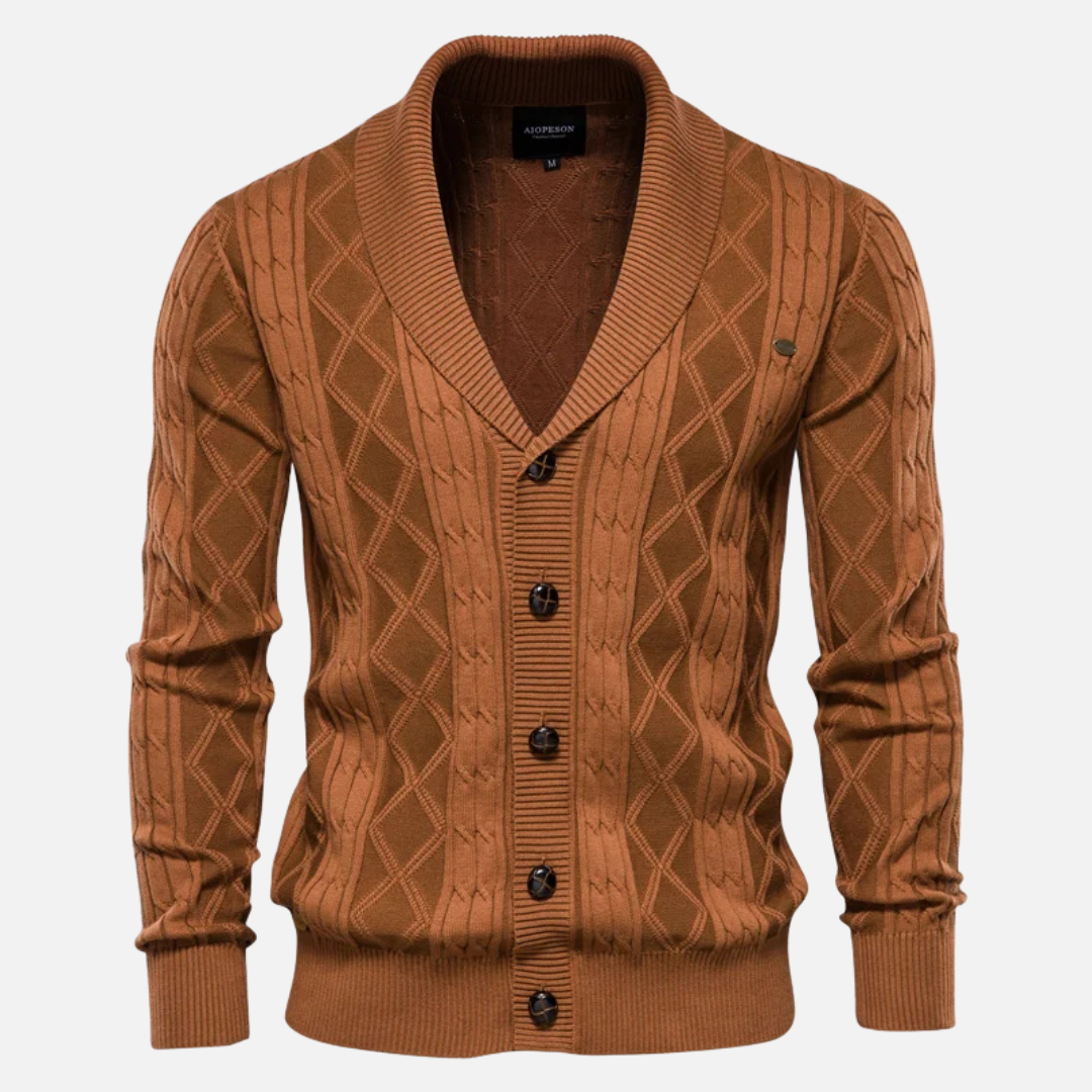 Classic Patterned Knit Sweater