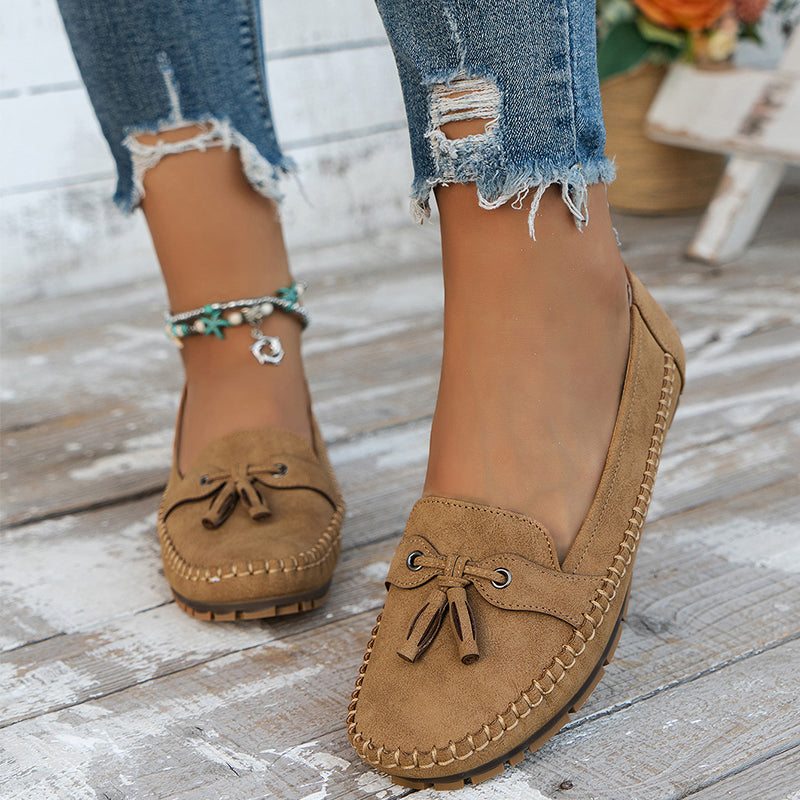 Soft Women's Moccasin Shoes with Arch Support