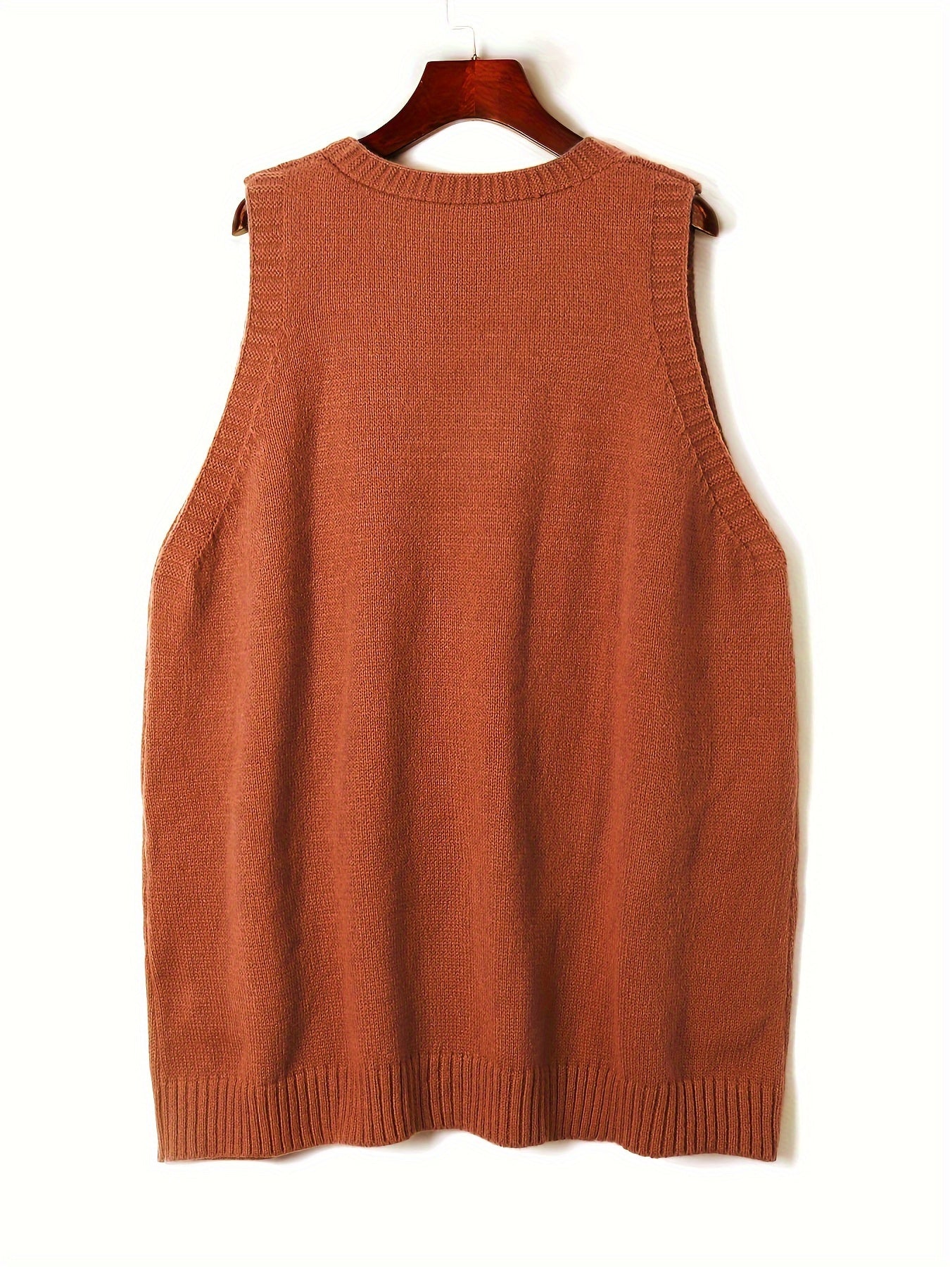 Relaxed Fit Open Front Vest