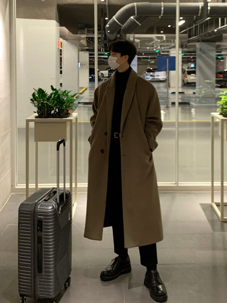 Classic Mens Waterproof Wool Coat