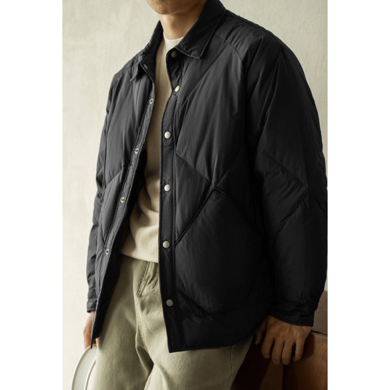 Insulated Mens Puffer Coat - Waterproof Winter Jacket