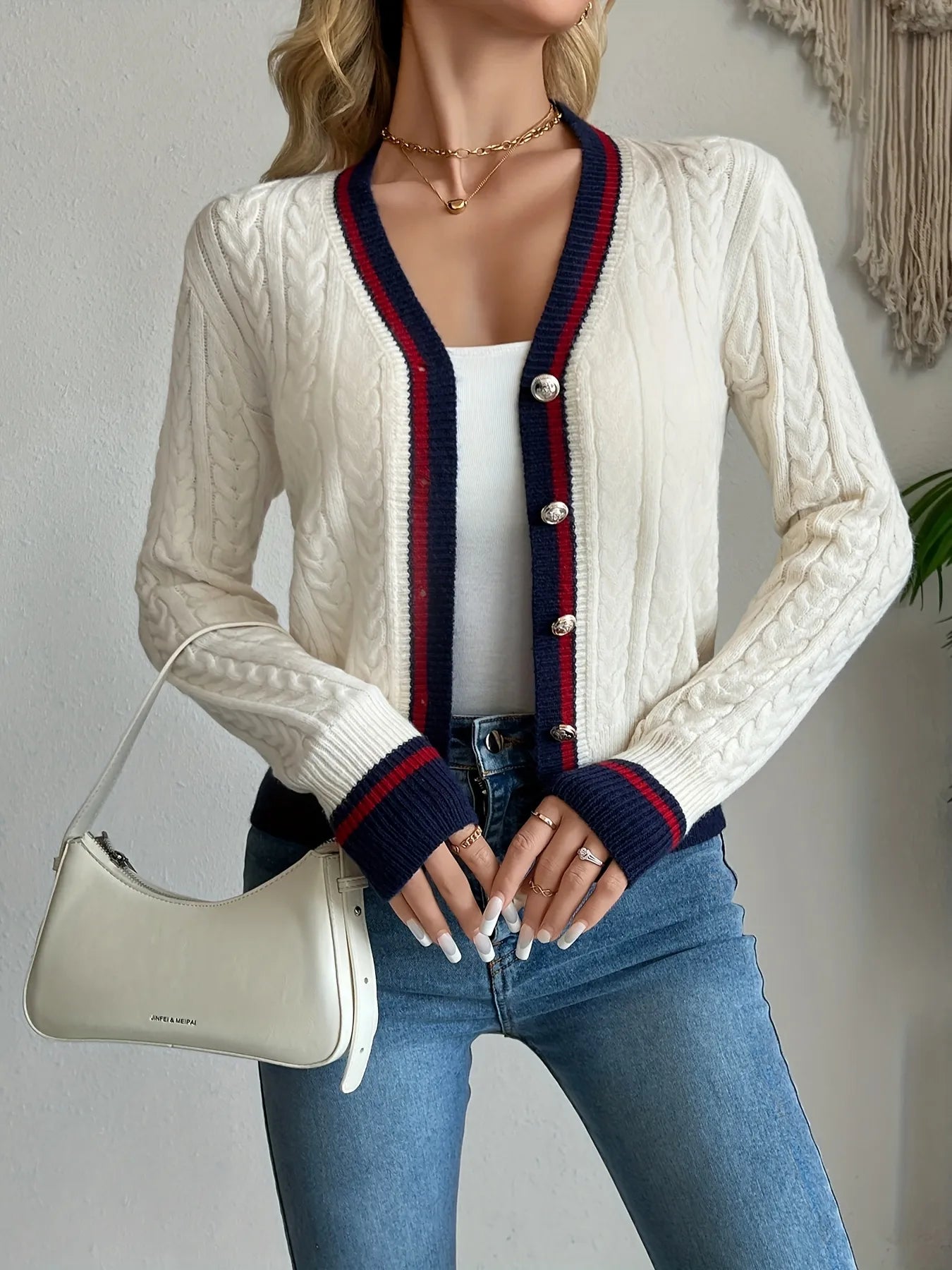 Cozy Crew Neck Button Cardigan - EasyApparels
