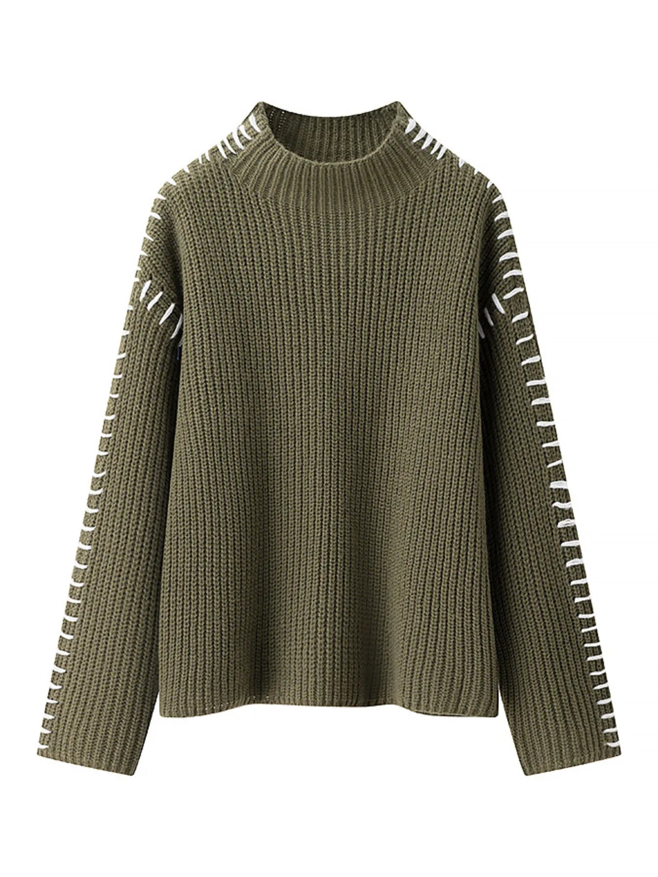Bold Crew Neck Long Sleeve Jumper