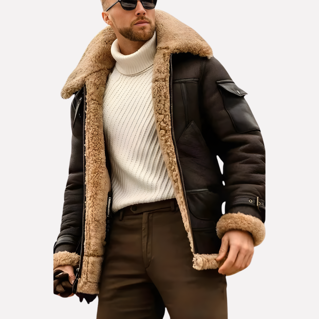 Classic Leather Pilot Jacket