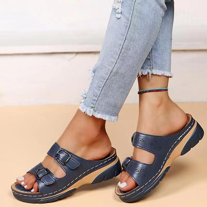 Comfortable Leather Orthotic Sandals