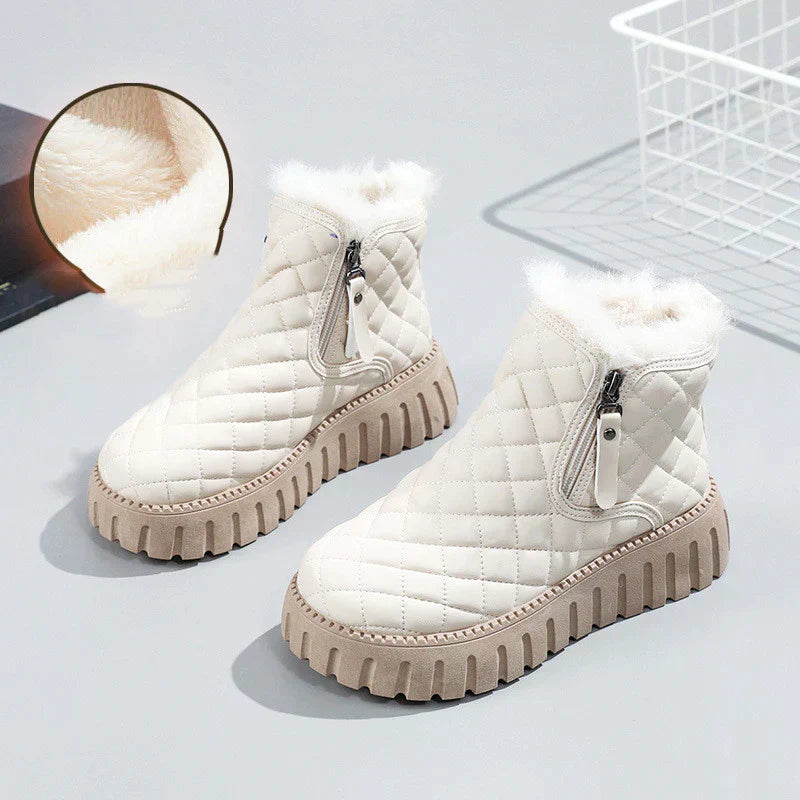 Soft Faux Fur Insulated Ankle Boots for Women