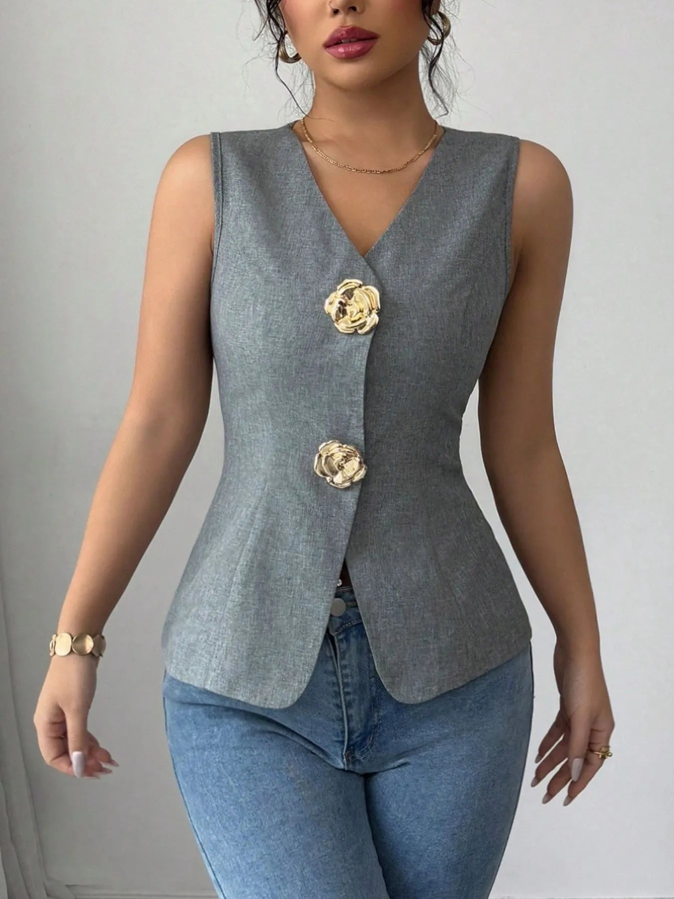 Casual Summer V Neck Tee Shirt