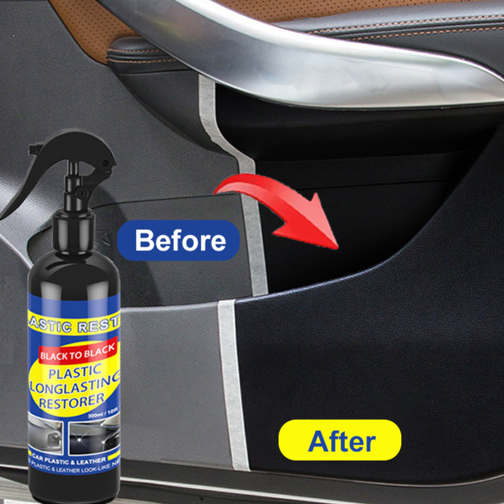 Premium Car Interior Restorer Black Shine Coating Spray - Luxicro