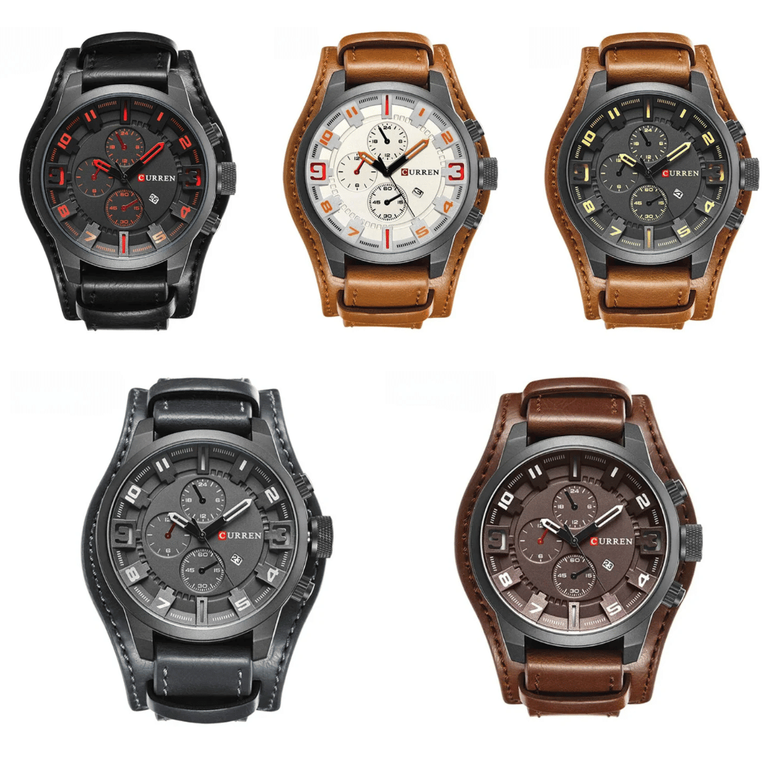 Luxury Leather Quartz Watch
