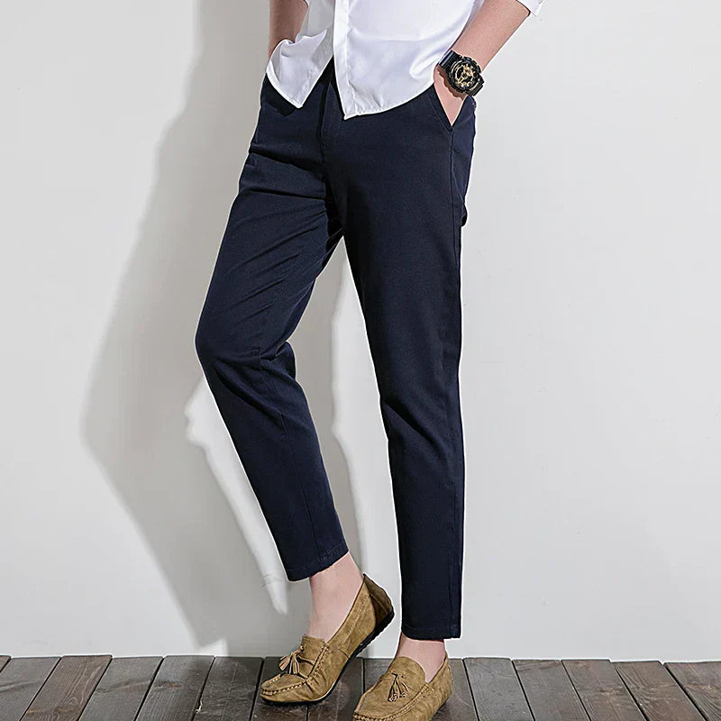 Mens Slim Fit Casual Chino Pants