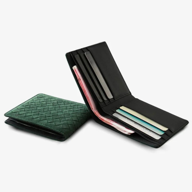 Premium Textured Leather Fold Wallet Gift