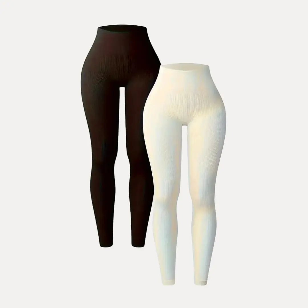 Comfortable Textured Leggings 2-Pack Set