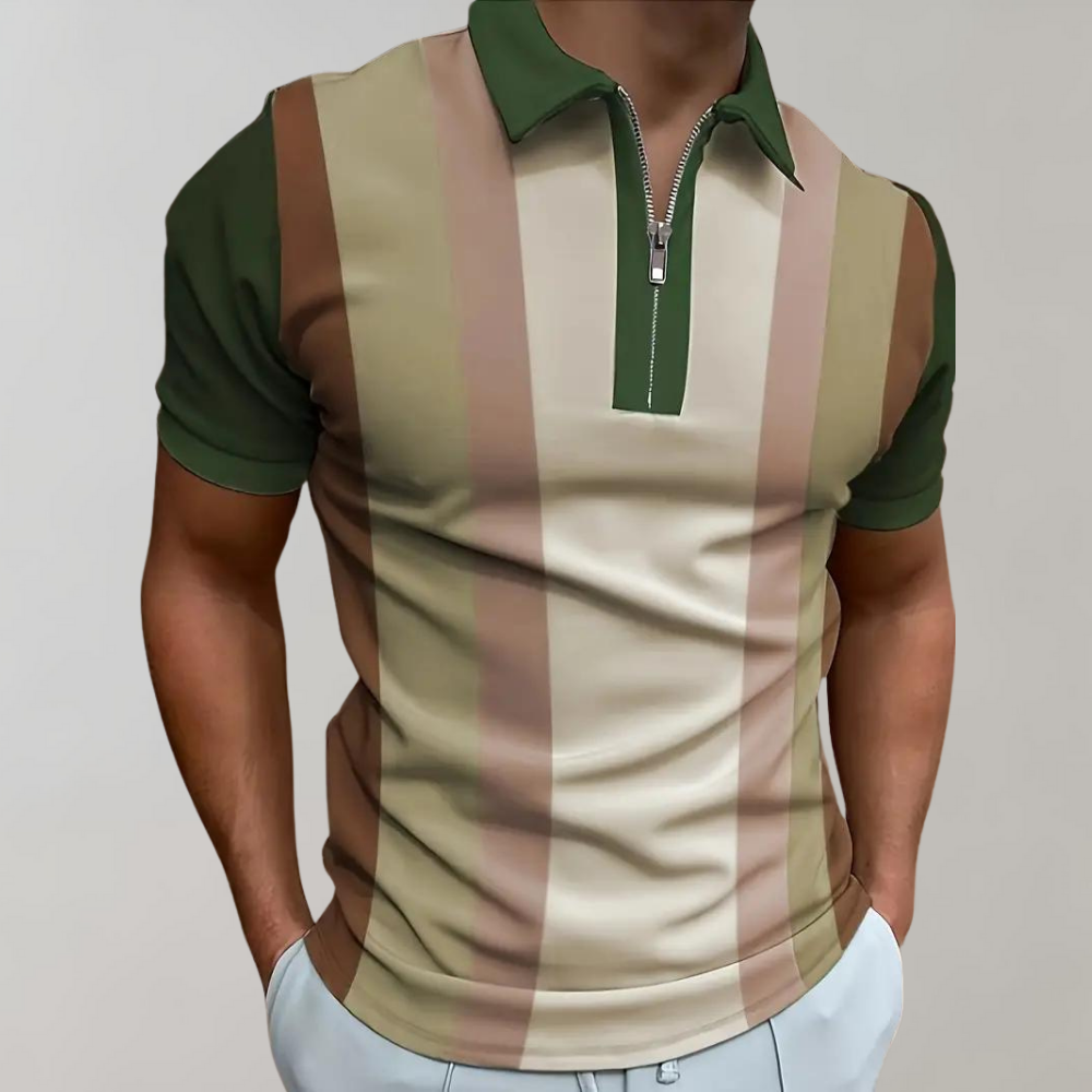Comfortable Striped Polo Shirt for Men